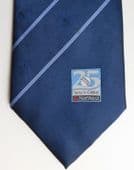25 Years in Cricket tie Nat West NatWest bank National Westminster blue